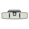 LED szolár napelemes reflektor, 6500K, 650lm, ABS-polipropilén, IP44, mozgásérzékelő szenzor, Modee, ML-WS137