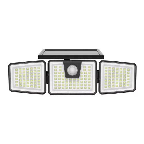LED szolár napelemes reflektor, 6500K, 650lm, ABS-polipropilén, IP44, mozgásérzékelő szenzor, Modee, ML-WS137