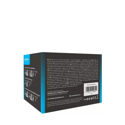 LED szolár napelemes reflektor, 6500K, 750lm, ABS-polipropilén, IP44, mozgásérzékelő szenzor, Modee, ML-WS138
