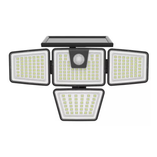 LED szolár napelemes reflektor, 6500K, 750lm, ABS-polipropilén, IP44, mozgásérzékelő szenzor, Modee, ML-WS138
