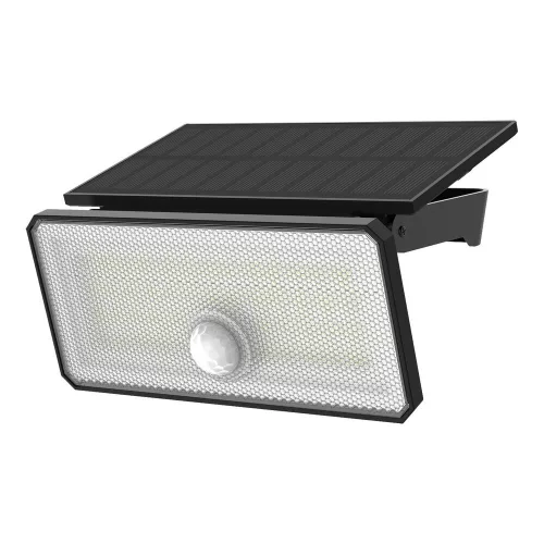 LED szolár napelemes reflektor, 6500K, 500lm, ABS-polipropilén, IP44, mozgásérzékelő szenzor, Modee, ML-WS139