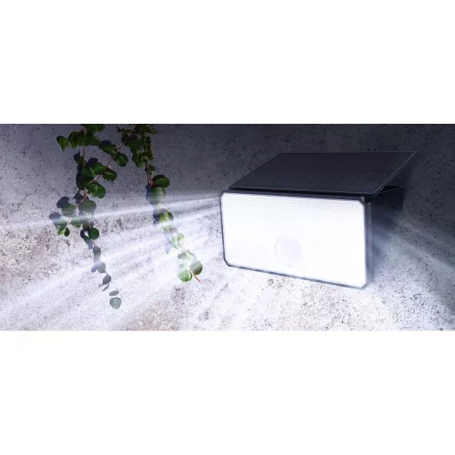 LED szolár napelemes reflektor, 6500K, 500lm, ABS-polipropilén, IP44, mozgásérzékelő szenzor, Modee, ML-WS139