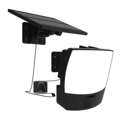LED szolár napelemes reflektor, 6500K, 700lm, ABS-polipropilén, IP44, mozgásérzékelő szenzor, Modee, ML-WS140