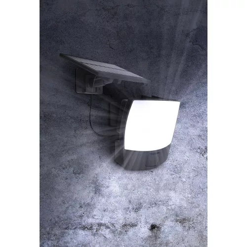 LED szolár napelemes reflektor, 6500K, 700lm, ABS-polipropilén, IP44, mozgásérzékelő szenzor, Modee, ML-WS140