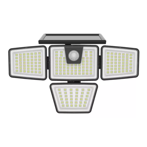 LED szolár napelemes reflektor, 6500K, 1500lm, ABS-polipropilén, IP44, mozgásérzékelő szenzor, Modee, ML-WS141