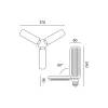 LED növénynevelő lámpa LED PLANTY E27 24W Kobi Design, 840lm, KOBI-001508