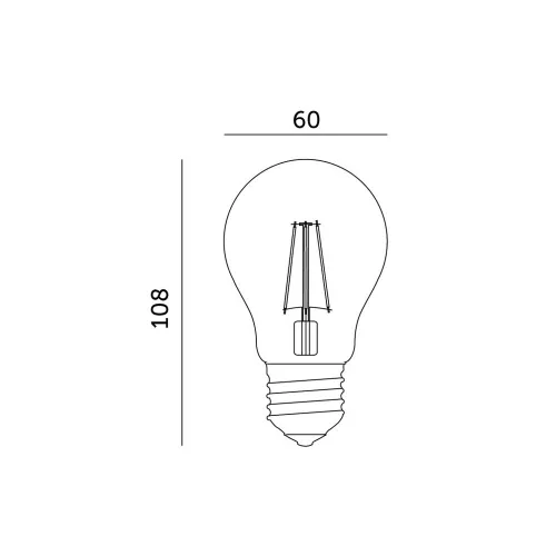 Növénytermesztő LED izzó LED PLANTY FGS 8W E27 1200K – Kobi Design, meleg fehér, 250lm, KOBI-001512