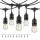 Ghirlandă BAJA LED ghirlandă luminoasă set 10x1W 10m E27 Kobi Design, 2700K, alb cald, 500lm, CRI≥80, IP44, KOBI-002218