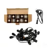 Ghirlandă BAJA LED ghirlandă luminoasă set 10x1W 10m E27 Kobi Design, 2700K, alb cald, 500lm, CRI≥80, IP44, KOBI-002218