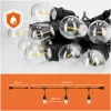Ghirlandă MIMOSA LED ghirlandă luminoasă set 20m 20x1W E27 20W, 2700K, alb cald, 1000lm, CRI≥80, IP44, KOBI-002325