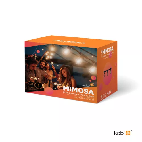 Girland MIMOSA LED ghirlandă luminoasă 2 10m 10xE27 IP44, KOBI-002326