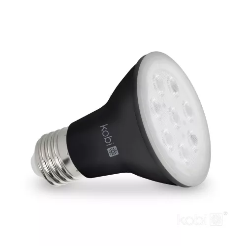 Növénytermesztő LED izzó LED PLANTY B E27 7W E27 1200K fekete Kobi Design, meleg fehér, 150lm, ≥12, KOBI-004013