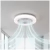 de tavan LED lampă cu ventilator VENTELUX 24W+15W 3CCT alb Kobi Windstar, 1550lm, CRI≥80, KOBI-004592