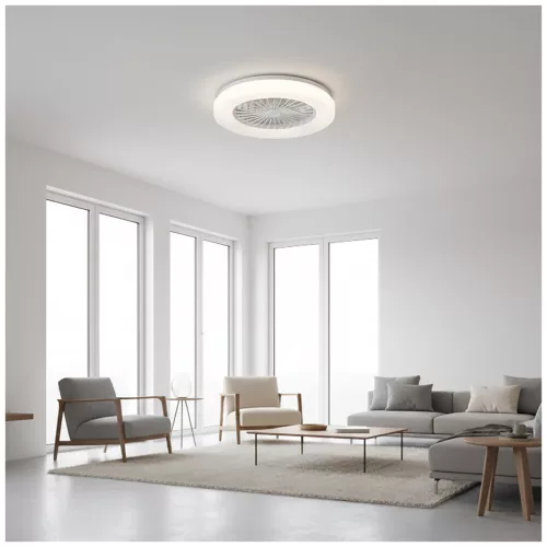 de tavan LED lampă cu ventilator VENTELUX 24W+15W 3CCT alb Kobi Windstar, 1550lm, CRI≥80, KOBI-004592