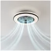 de tavan LED lampă cu ventilator VENTELUX 48W+15W 3CCT negru Kobi Windstar, 1300lm, CRI≥80, KOBI-004593