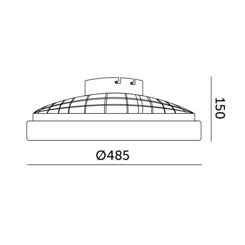 de tavan LED lampă cu ventilator VENTELUX 48W+15W 3CCT negru Kobi Windstar, 1300lm, CRI≥80, KOBI-004593