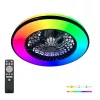 de tavan LED lampă cu ventilator VENTELUX 48W+15W 3CCT+RGB Kobi Windstar, CCT + RGB, 1300lm, CRI≥80, KOBI-004594