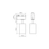 LED pe șină montabil GU10 alb PIPE tub fluorescent, LED line, LL-475442