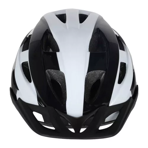 RALLEX női és férfi kerékpáros sisak, állítható, fekete-fehér, L 58-62cm