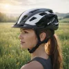 RALLEX női és férfi kerékpáros sisak, állítható, fekete-fehér, L 58-62cm