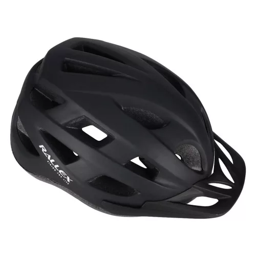 RALLEX női kerékpáros sisak, férfi, állítható, fekete, L 58-62cm