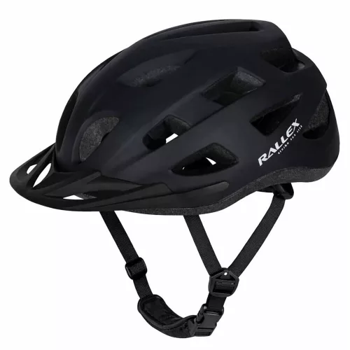 RALLEX női kerékpáros sisak, férfi, állítható, fekete, L 58-62cm