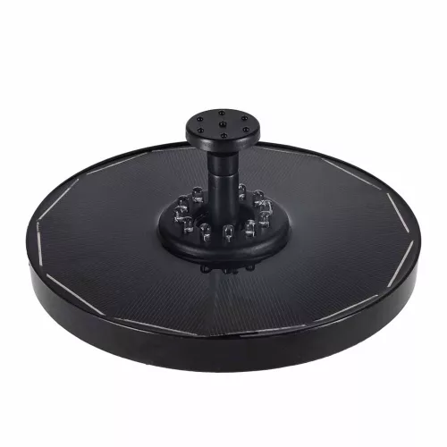 LUARO napelemes szökőkút tóba, kertbe, úszópumpa, LED, RGB, 16 cm