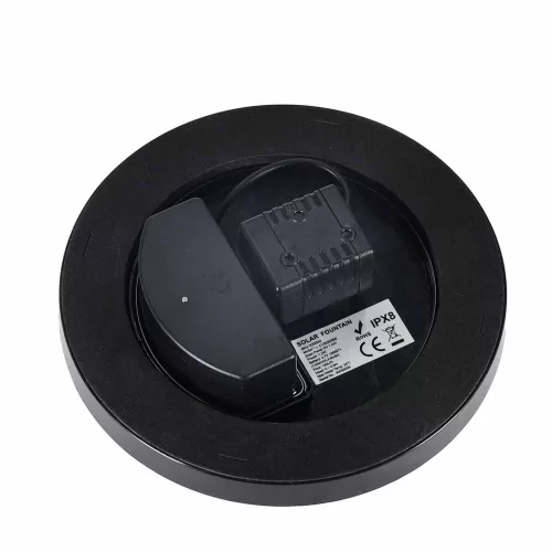 LUARO napelemes szökőkút tóba, kertbe, úszópumpa, LED, RGB, 16 cm