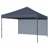 LUARO kerti pavilon, kereskedelmi partisátor, pavilon, 3x3 m, fekete