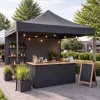 LUARO kerti pavilon, kereskedelmi partisátor, pavilon, 3x3 m, fekete