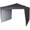 LUARO kerti pavilon, kereskedelmi partisátor, pavilon, 3x3 m, fekete