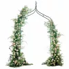 LUARO kerti pergola, fém ív tüskékkel rózsáknak, virágoknak, futónövényeknek, 265 cm