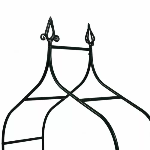 LUARO kerti pergola, fém ív tüskékkel rózsáknak, virágoknak, futónövényeknek, 265 cm