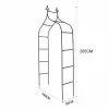 LUARO kerti pergola, fém ív tüskékkel rózsáknak, virágoknak, futónövényeknek, 265 cm