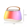 Karaoke szett Bluetooth hangszóró RGB LED 2 USB mikrofonnal