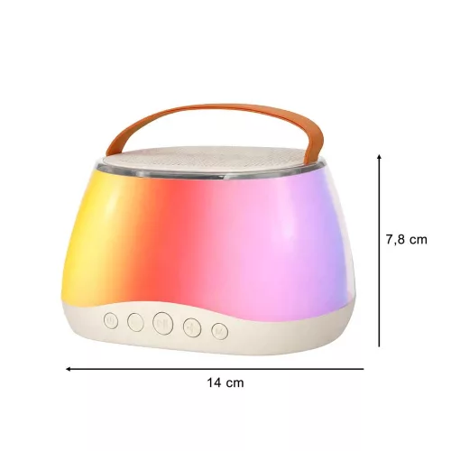 Karaoke szett Bluetooth hangszóró RGB LED 2 USB mikrofonnal