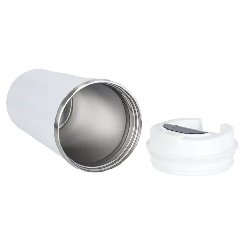 LED-es utazó bögre kiöntővel 500ml fehér