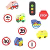 Lemn blokkok vehicule rutier indicatoarelor accesoriu