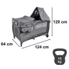 pliabil pătuț de călătorie spațiu de joacărel și pe două niveluri accesoriuălal pentru copii