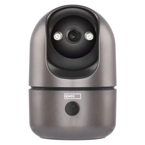 GoSmart Beltéri forgatható kamera IP‑220W wifivel, páncélszürke, fekete, IP21, EMOS, H4062
