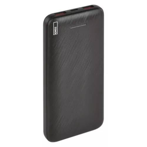 EMOS Powerbank AlphaQ3, 10 000 mAh, 22,5 W, fekete, B0571B