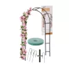 de grădină pergola metal articol pentru trandafiri, articol pentru flori 240 cm verde