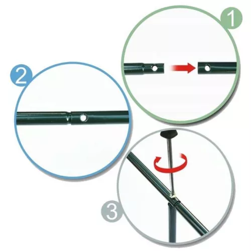 de grădină pergola metal articol pentru trandafiri, articol pentru flori 240 cm verde
