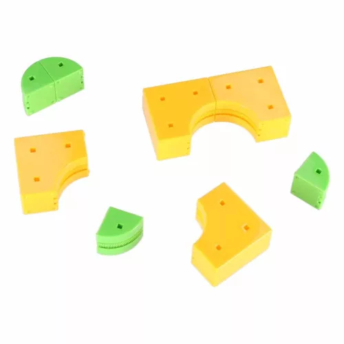 Magnetic cub de construcție pistă de curse tren 65 piese