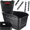 Coș pentru bicicletă, rattan spate csomagsuports coș pentru bicicletă cu element reflectorizant