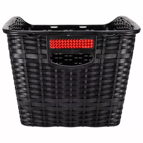 Coș pentru bicicletă, rattan spate csomagsuports coș pentru bicicletă cu element reflectorizant