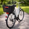 Coș pentru bicicletă, rattan spate csomagsuports coș pentru bicicletă cu element reflectorizant