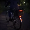 Coș pentru bicicletă, rattan spate csomagsuports coș pentru bicicletă cu element reflectorizant