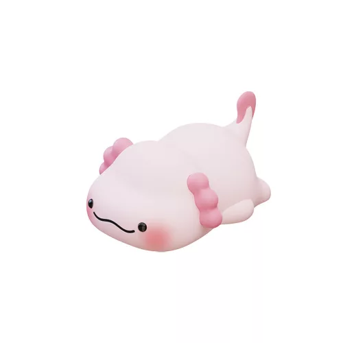 Copil de noapte silicon lampă , axolotl , 2W , 6000K , alb rece , 30lm , 1200mAh 5V/1A , dimmabil