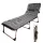 LUARO pliabil pat de camping, pat, 193 cm, gri deschis